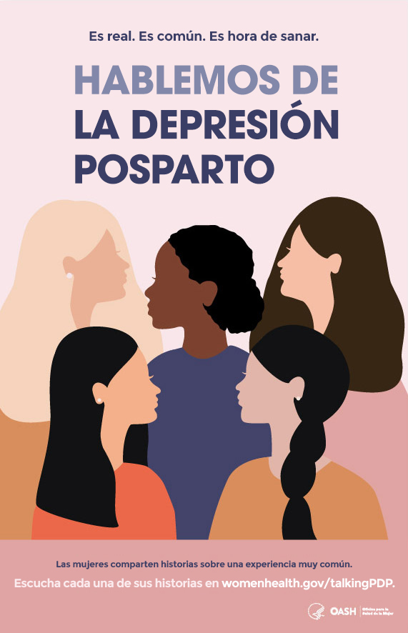 Hoja informativa sobre el afiche para descargar de la campaña Hero para la depresión posparto