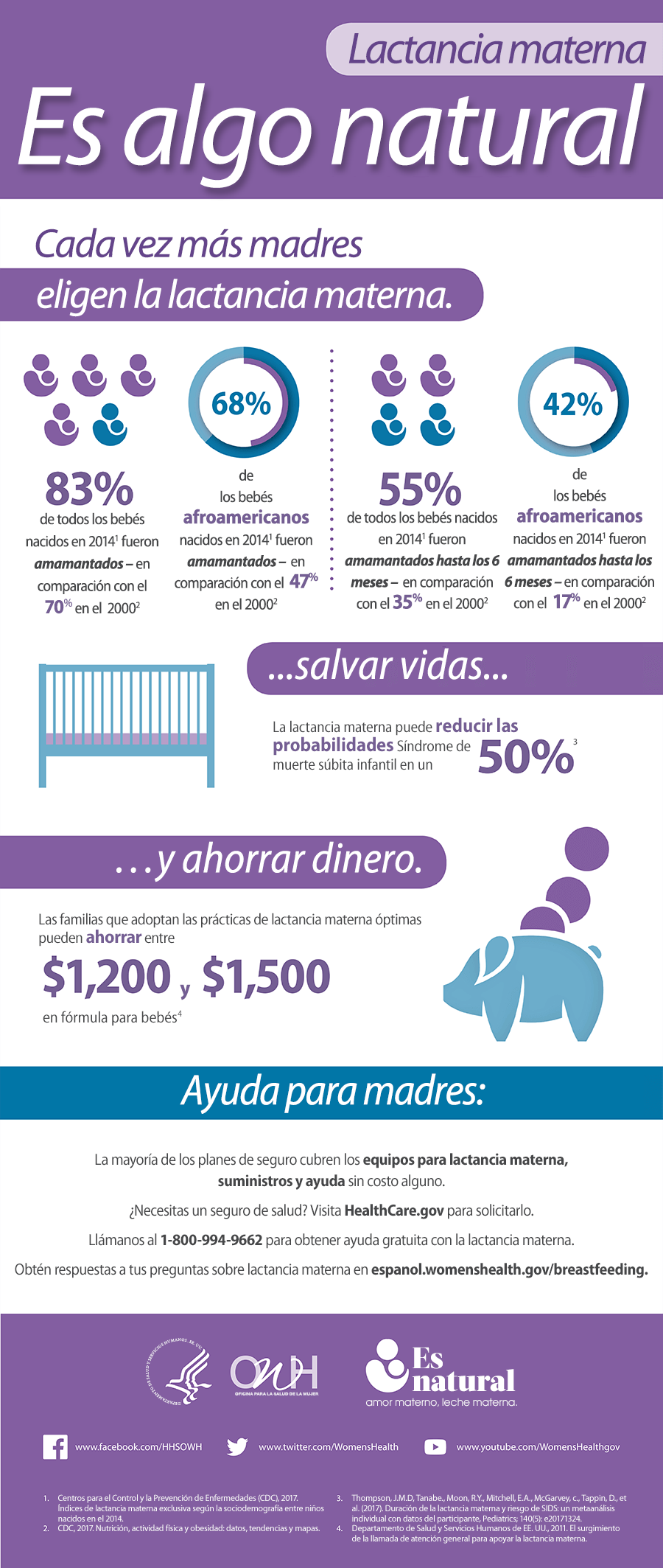 Infografía sobre lactancia materna